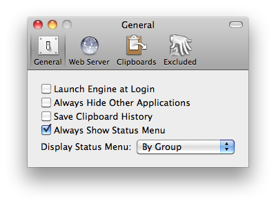 Preferences General Pane