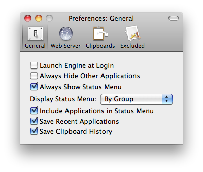 Preferences General Pane