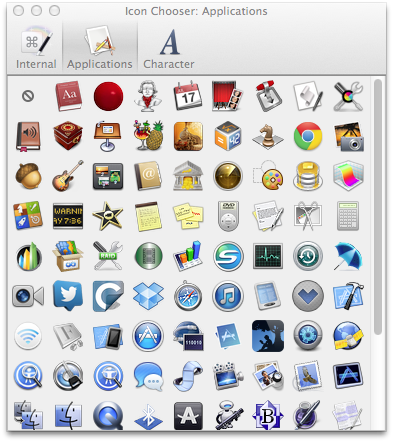 Icon Chooser Window