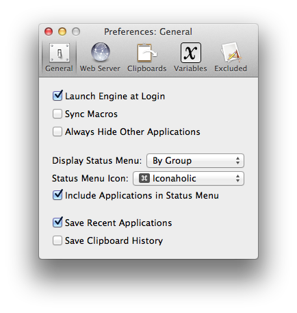 Preferences General Pane