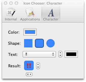 Icon Chooser Window