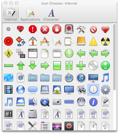 Icon Chooser Window