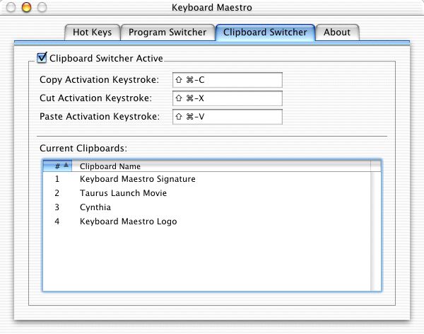 Clipboard Switcher Tab