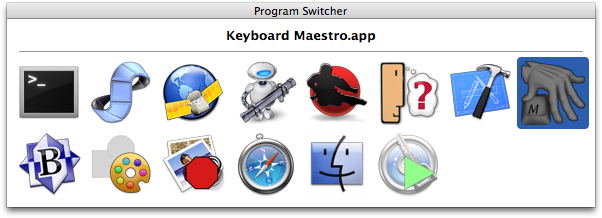 Program Switcher Window